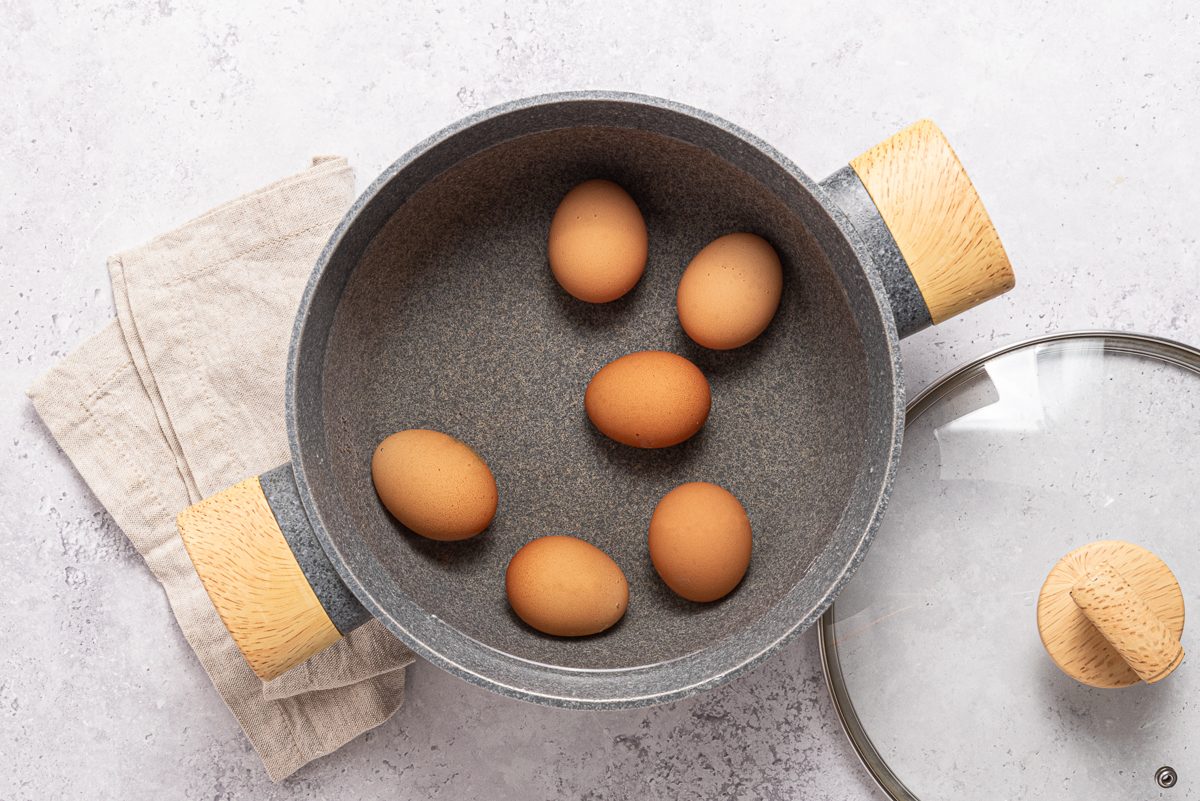 Eggs In Saucepan With Water
