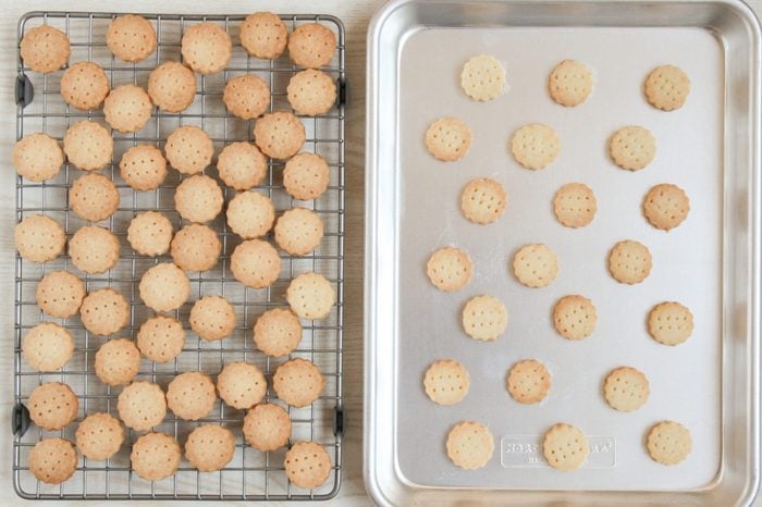 Lemon Shortbread Cookies baked