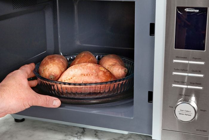 Place on a microwave-safe dish in the microwave