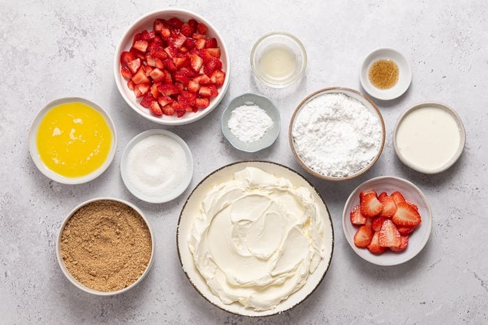 Ingredients To Make No Bake Strawberry Cheesecake