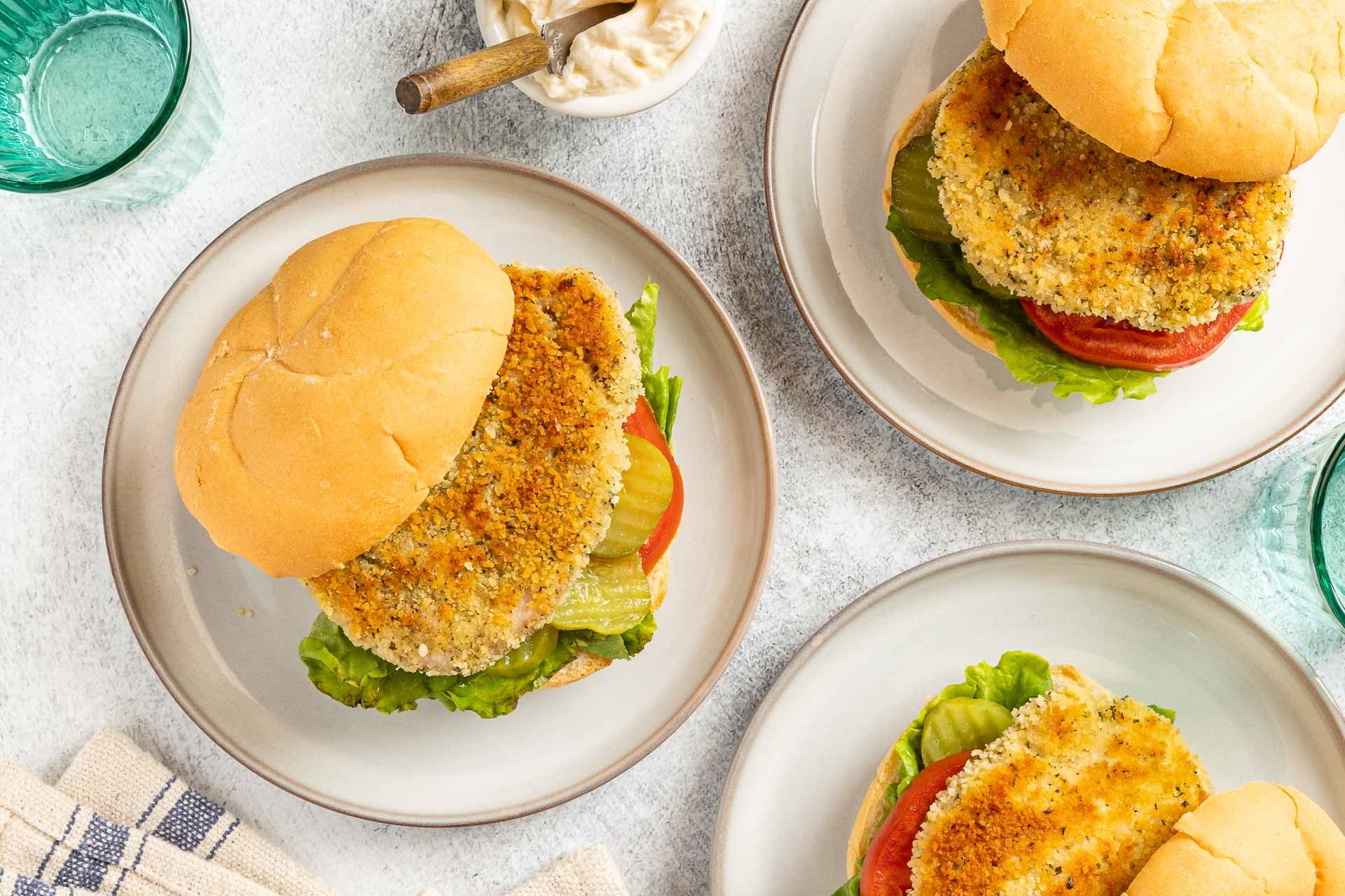Crispy Pork Tenderloin Sandwiches