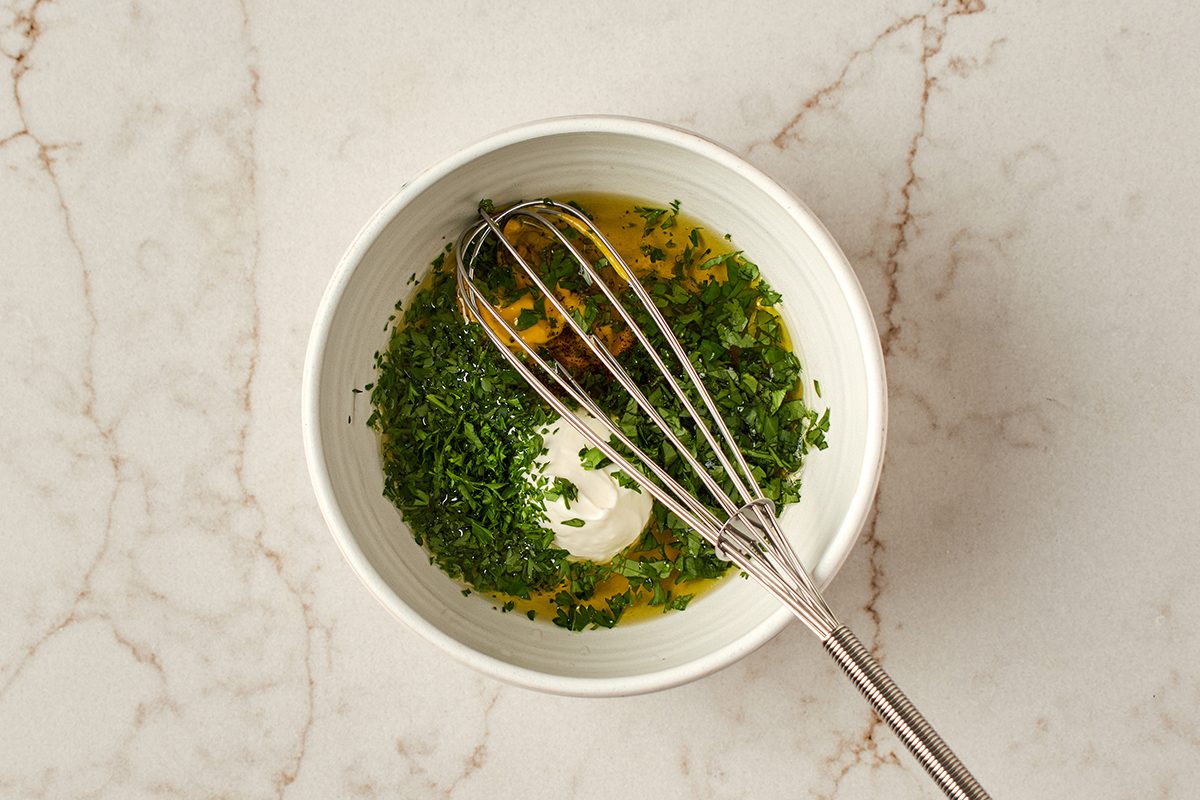 Prepare lime dressing