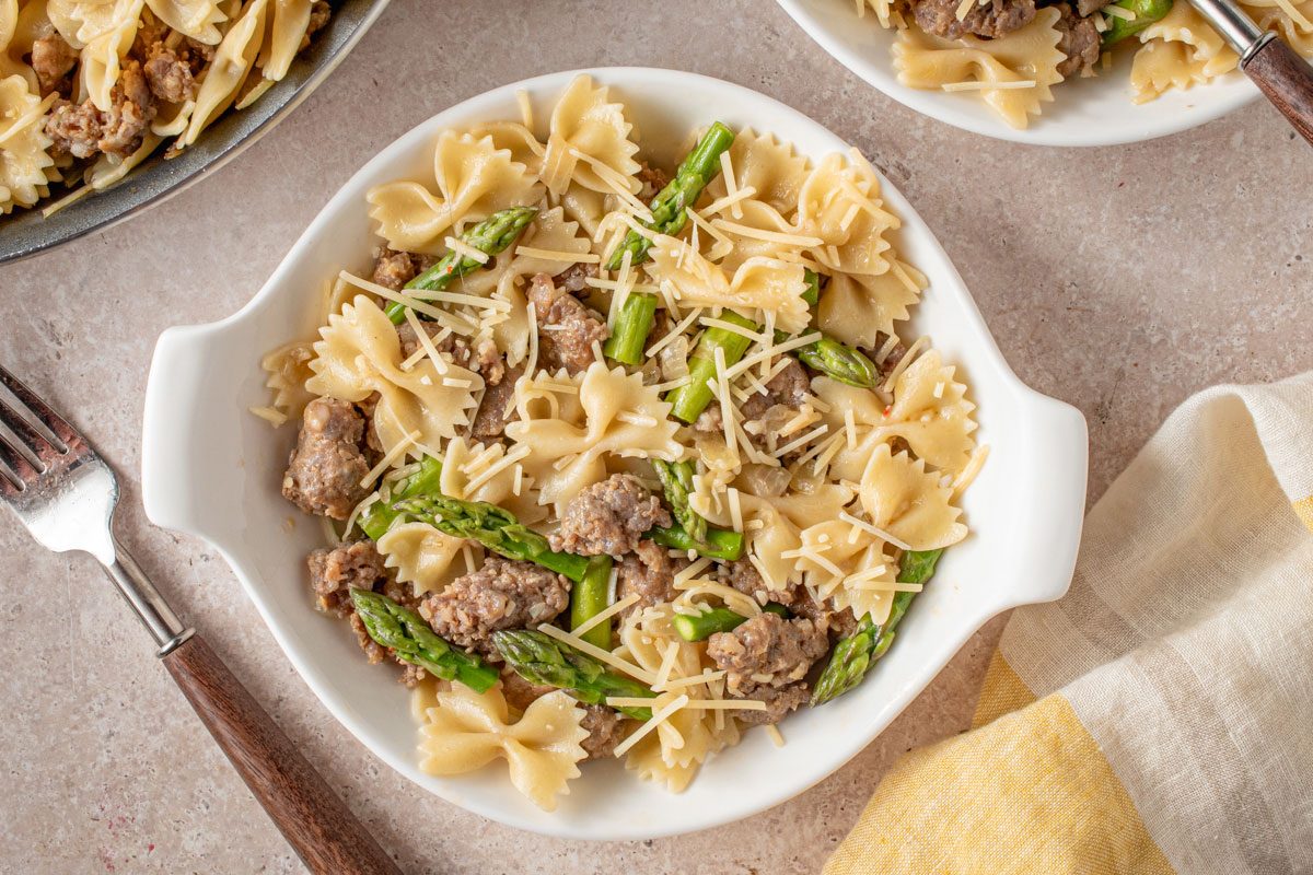 Sausage Asparagus Pasta By Taste Of Home
