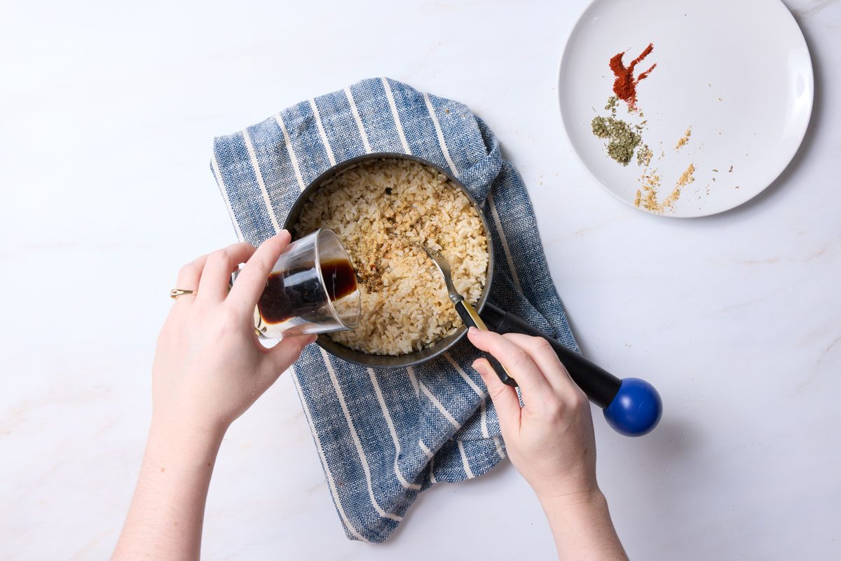 add ingredients into one pot