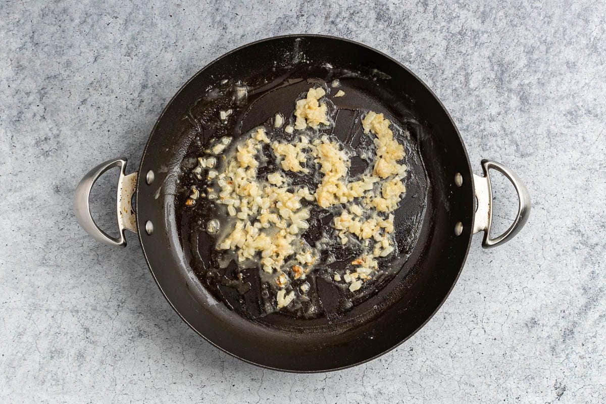 sauteed onion and flour mixture.