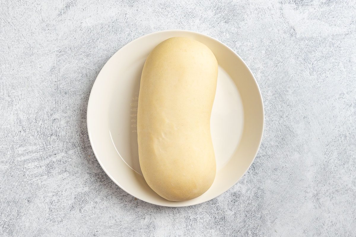Taste of Home Spinach Bread photo of the thawed dough doubled in size.