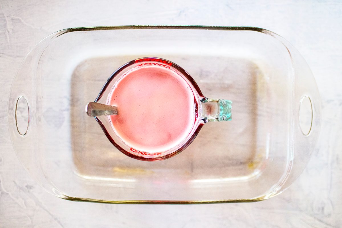 Strawberry Jello Salad With A Creamy White Layer In The Middle, Food Photography By Jackie Alpers For Taste Of Home