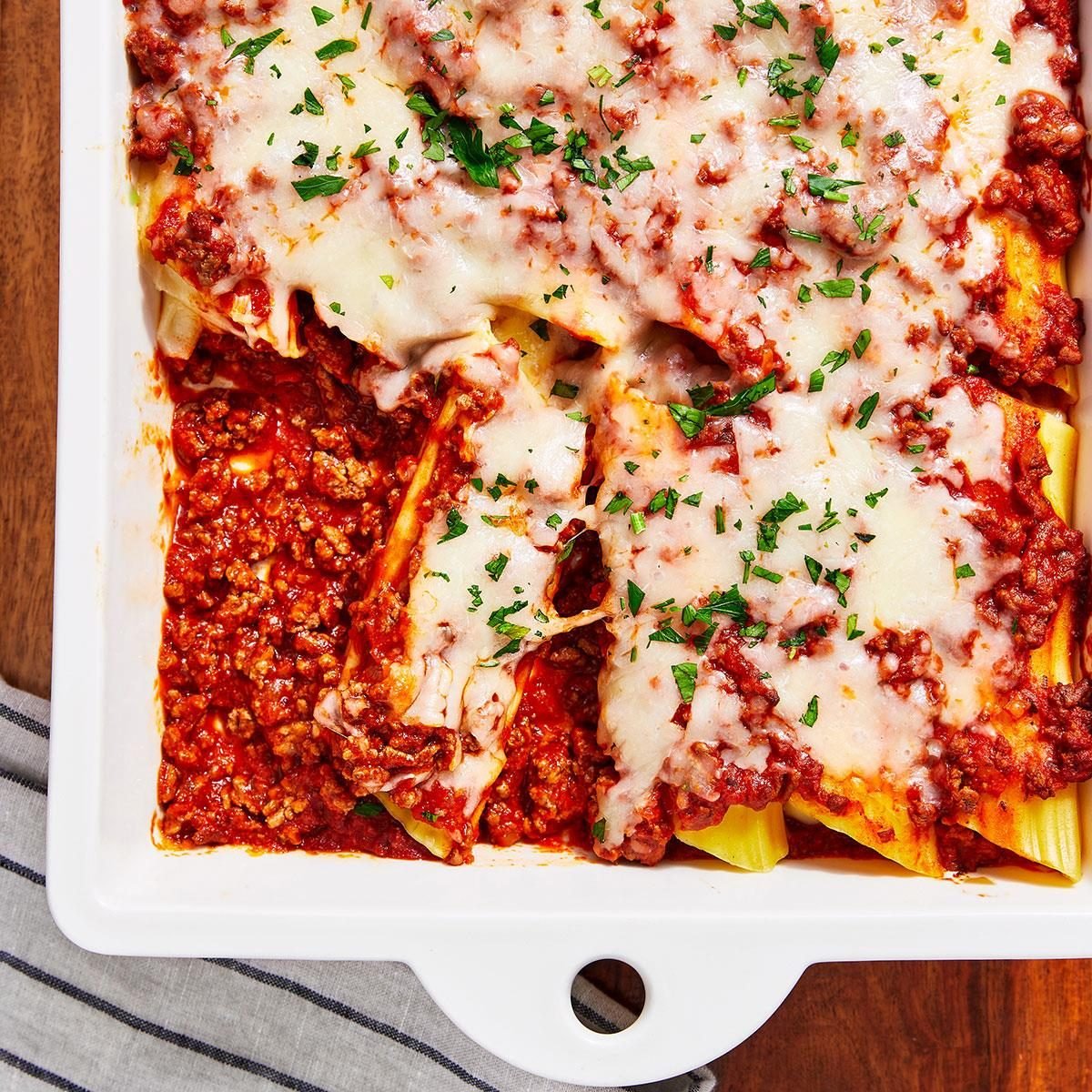 String Cheese Manicotti