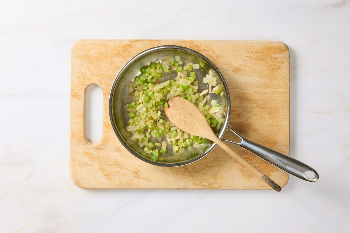 saute the vegetables