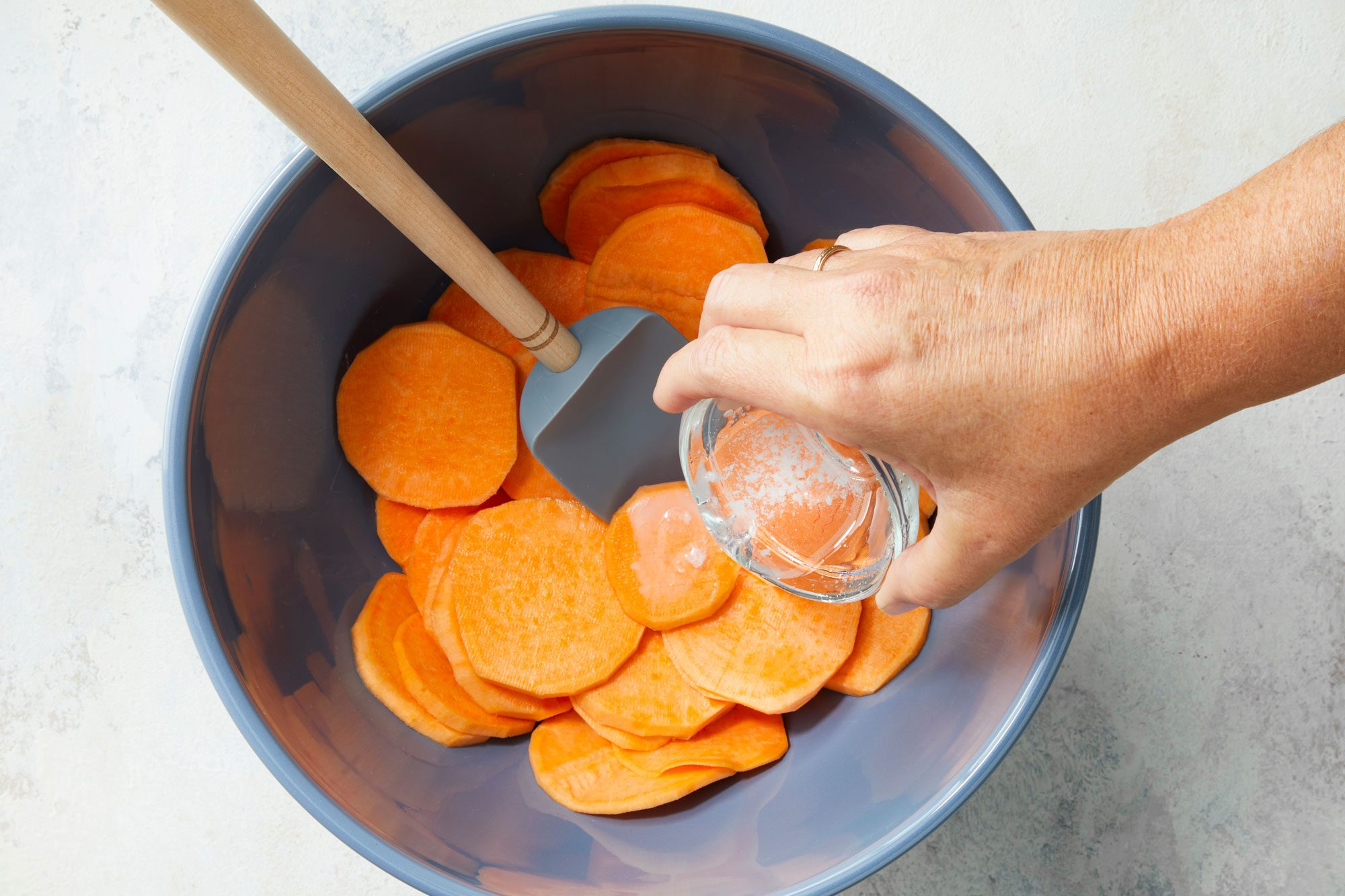 Prepare the sweet potatoes