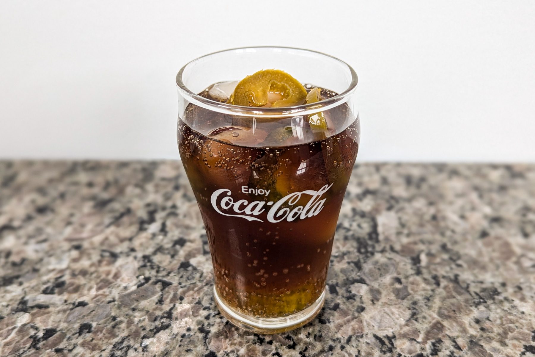 Dua Lipa's Diet Coke With Pickle Juice And Jalapenos 