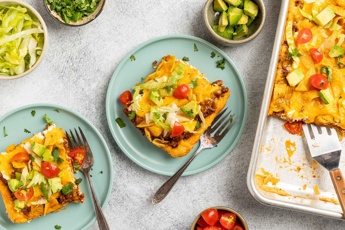 Crescent Roll Taco Bake