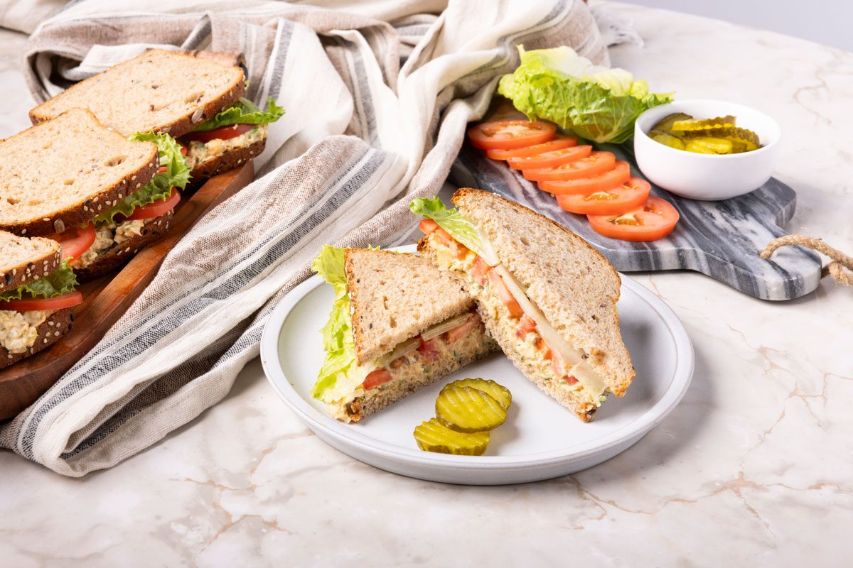 Taste of Home Chickpea Salad Sandwich