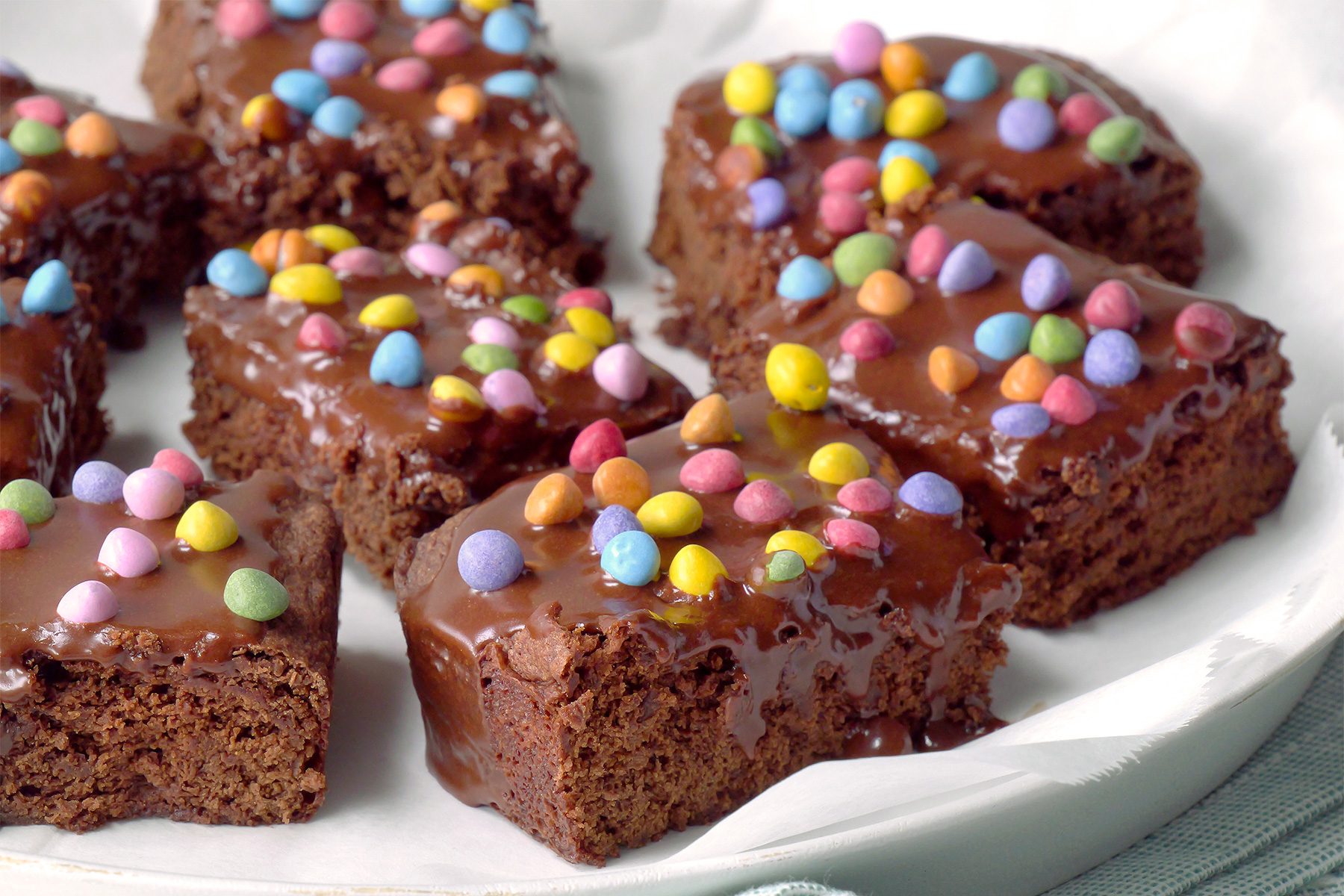 close shot of copycat cosmic brownies