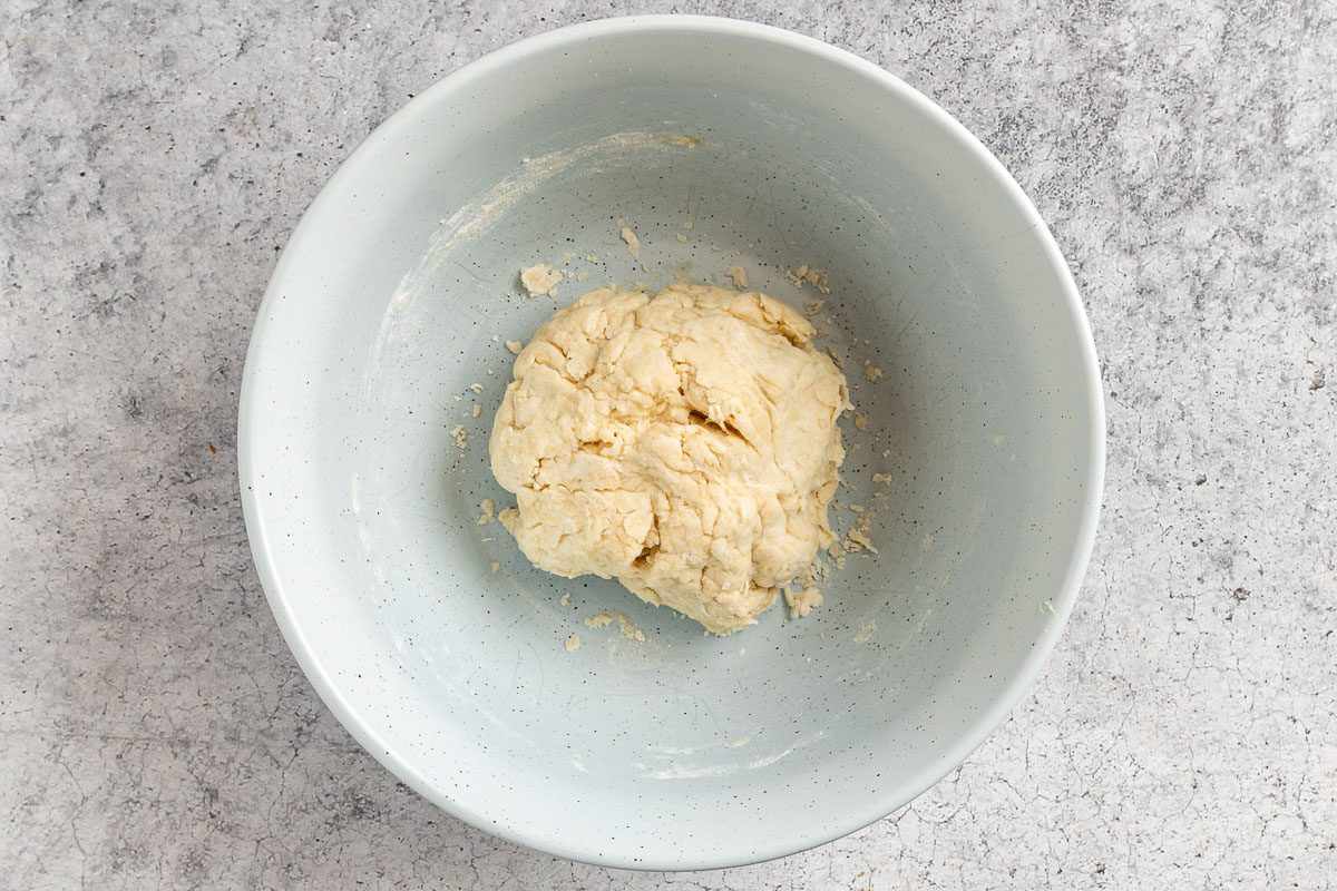 Taste of Home Creamed Chicken Over Biscuits photo of the biscuit dough.