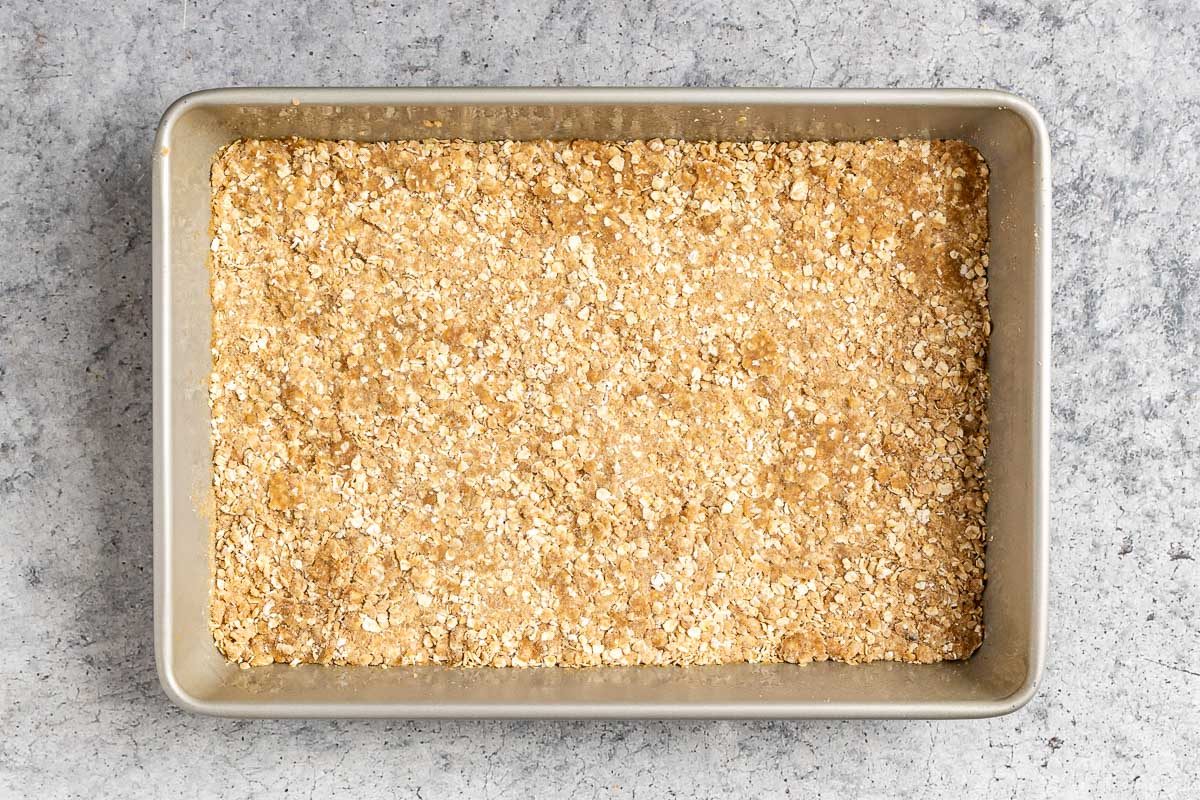 Taste of Home Date Bars photo of forming the crust.