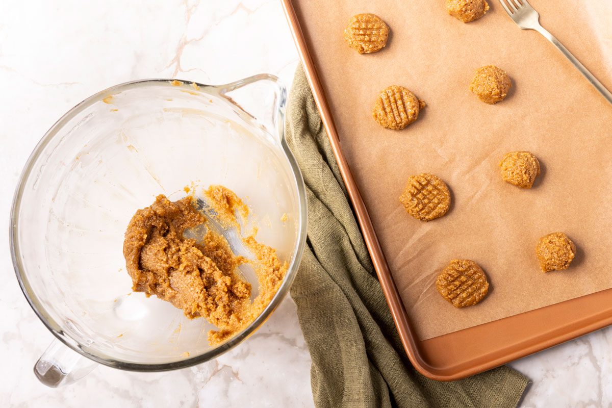Step 2 of Taste of Home Healthy Peanut Butter Cookies
