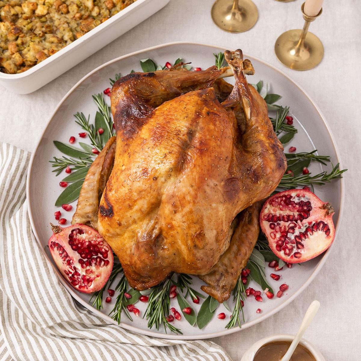 Honey Glazed Turkey on a Plate