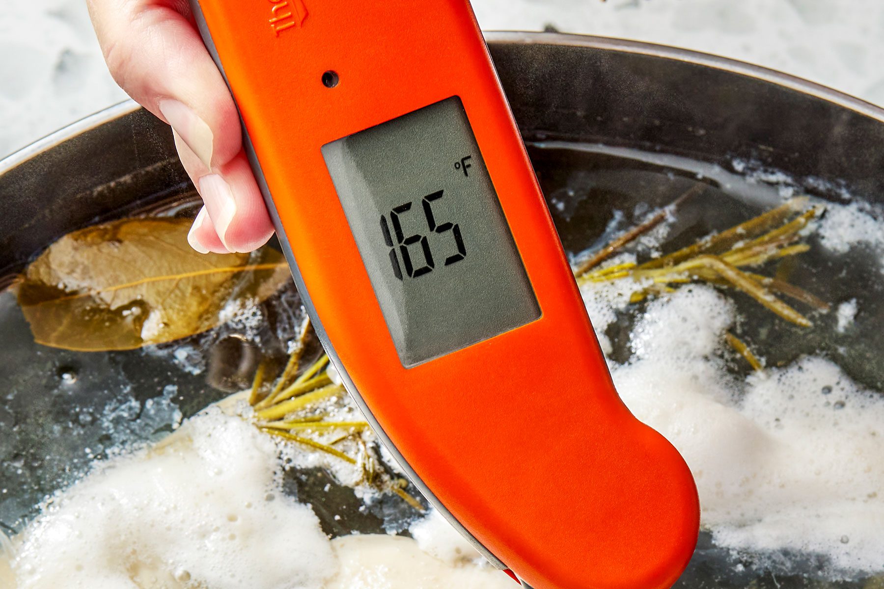 thermometer reading 165 degrees