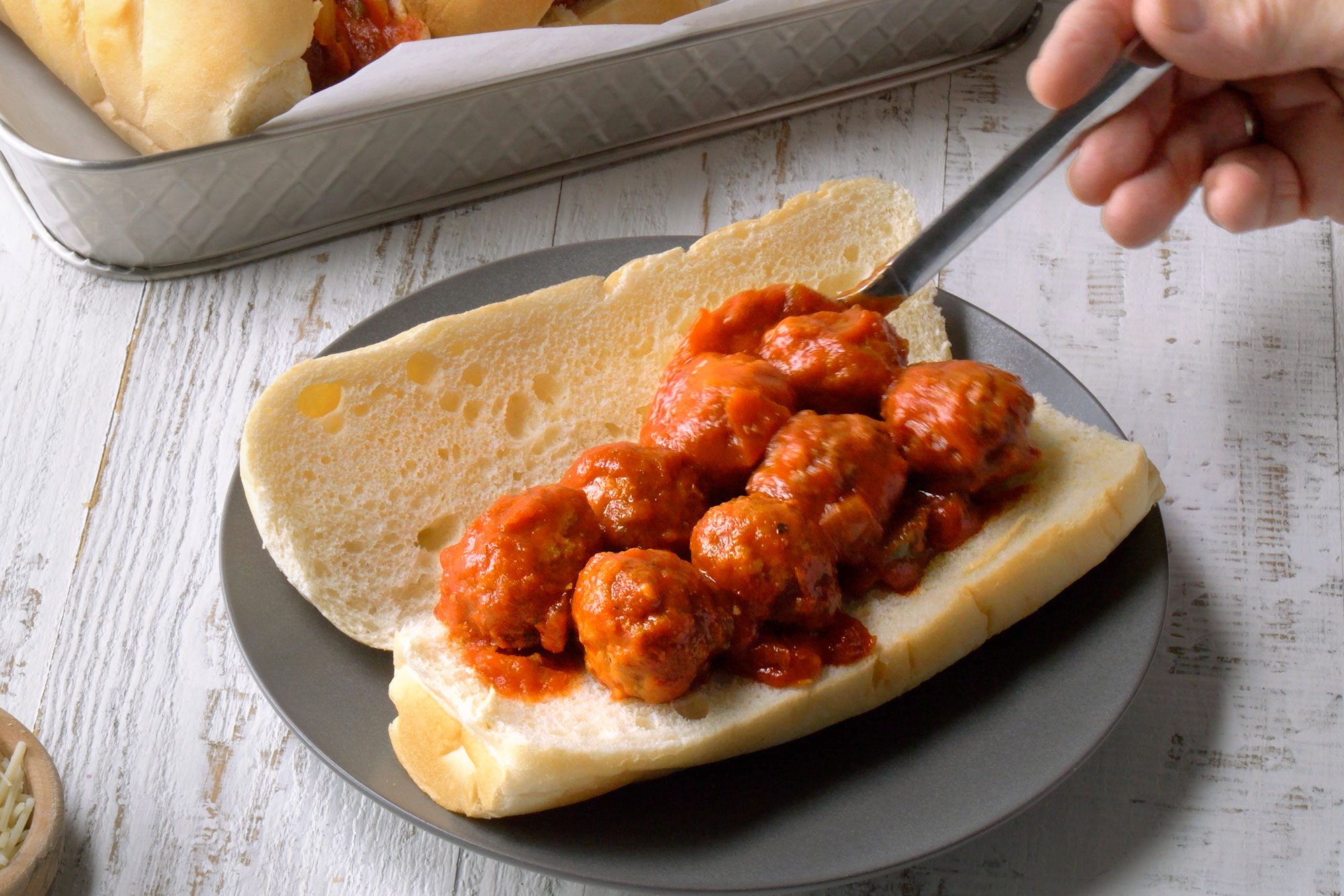 Serve meatballs on rolls