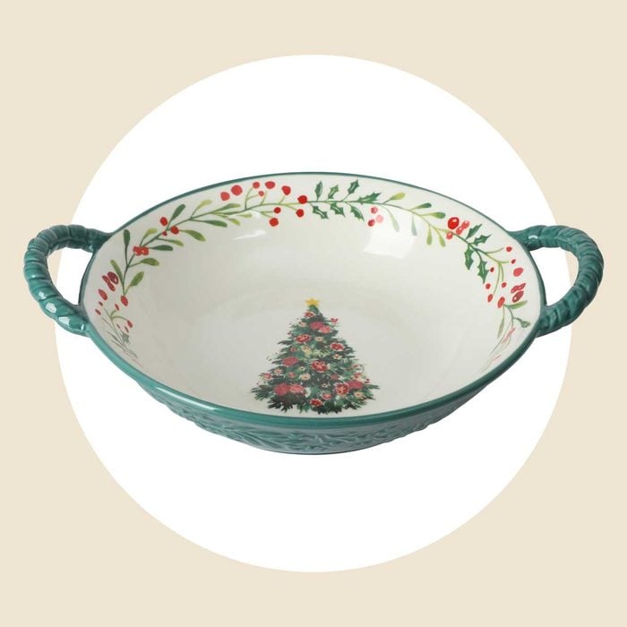 Pioneer Woman Merry Meadow Green 10.2 Inch Stoneware Serving Bowl With Handles