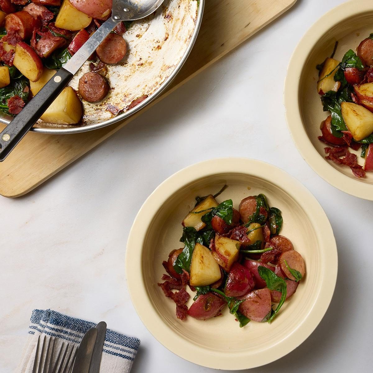 Potato Kielbasa Skillet