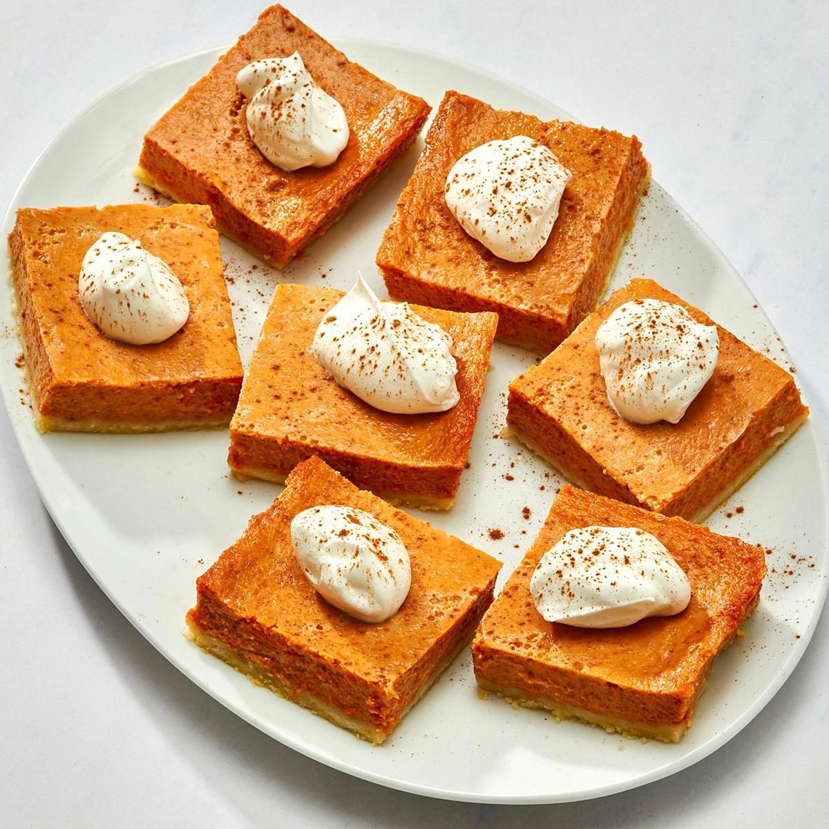 Pumpkin Shortbread Bars