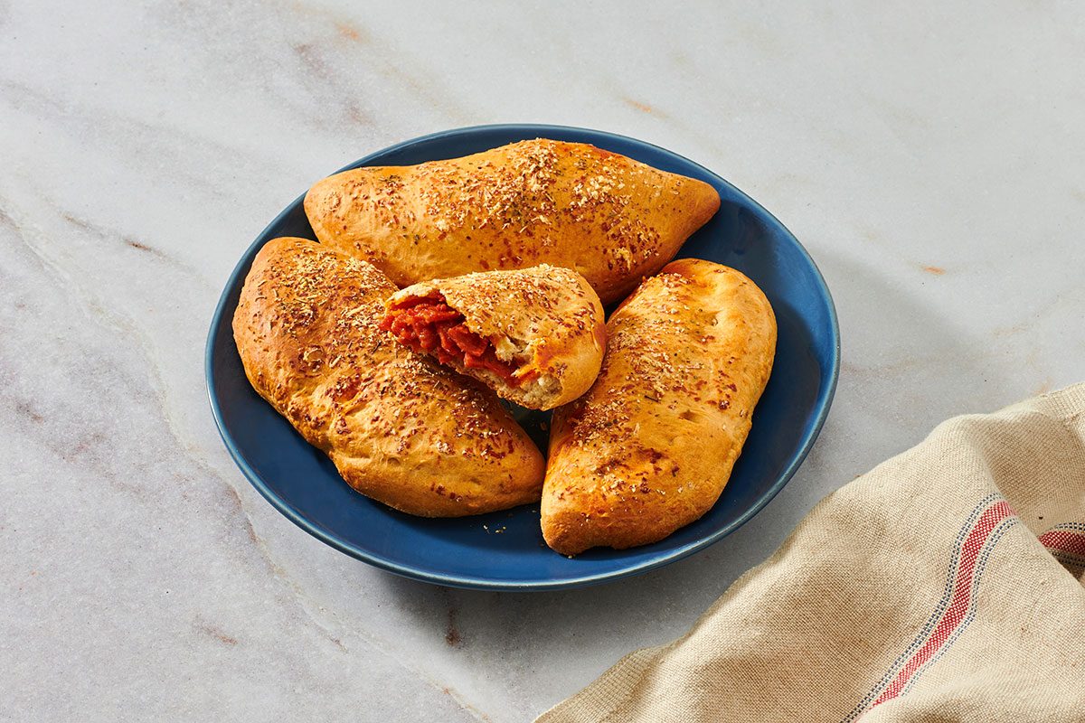 Pepperoni Calzone on a serving plate