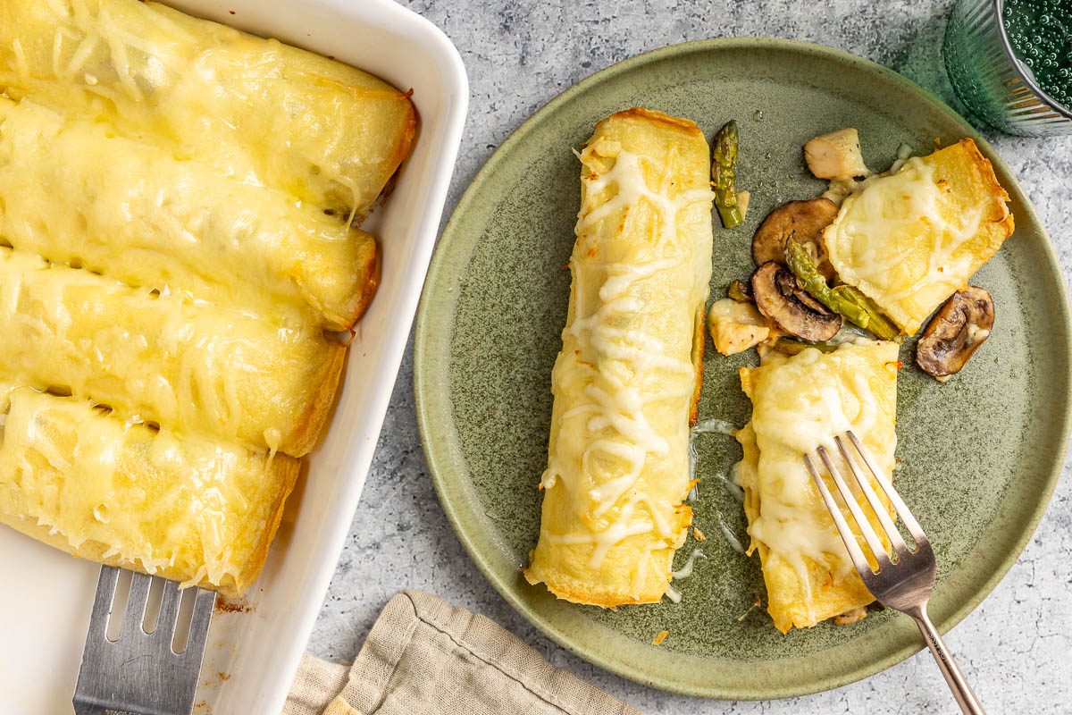 Taste of Home Savory Crepes photo of the finished recipe.