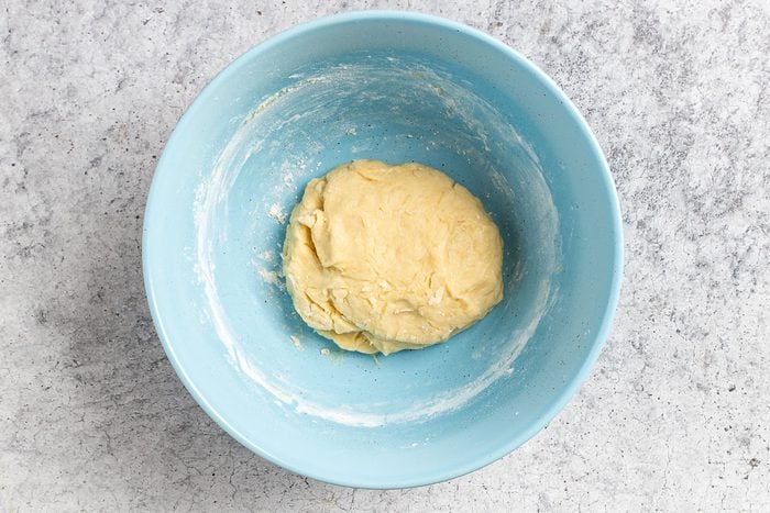 Taste of Home Small Challah Recipe photo of making the dough.