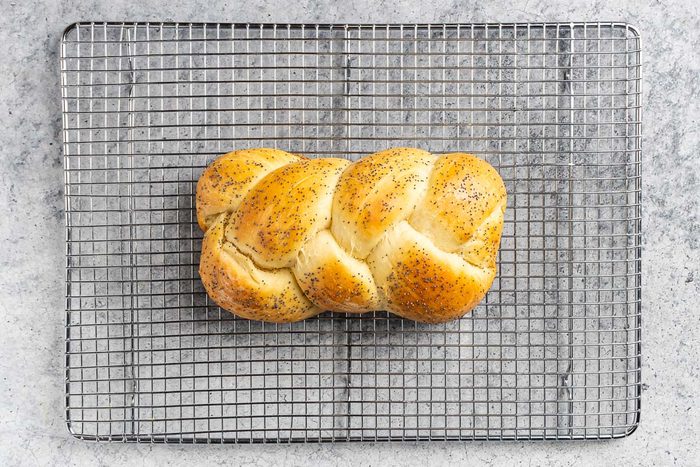 Taste of Home Small Challah Recipe photo of the baked loaf.