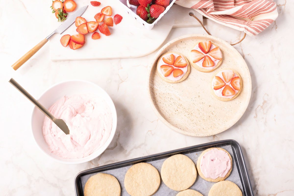 Step 3 of Taste of Home Strawberry Shortcake Cookies 