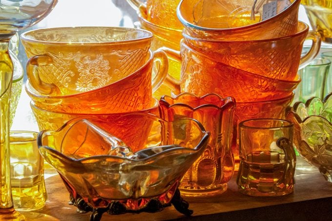 Depression glass crockery