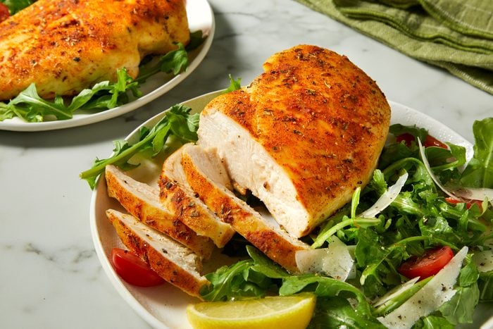 3/4th shot of Air Fryer Chicken Breasts