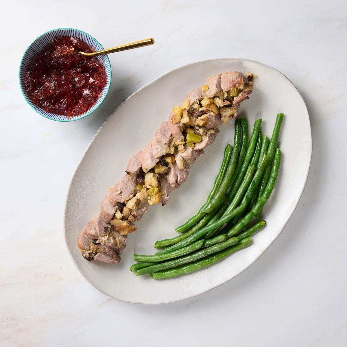 Apple-Stuffed Pork Tenderloin