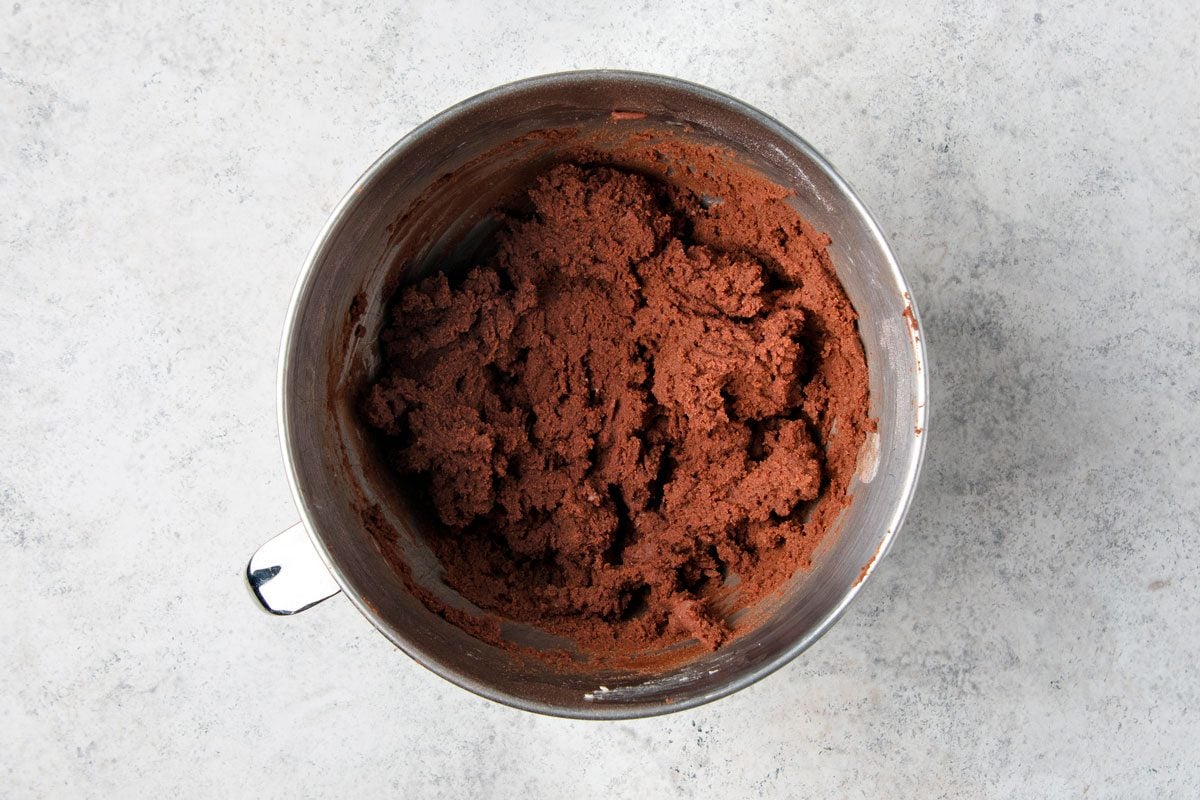 chocolate cream mixture in a bowl