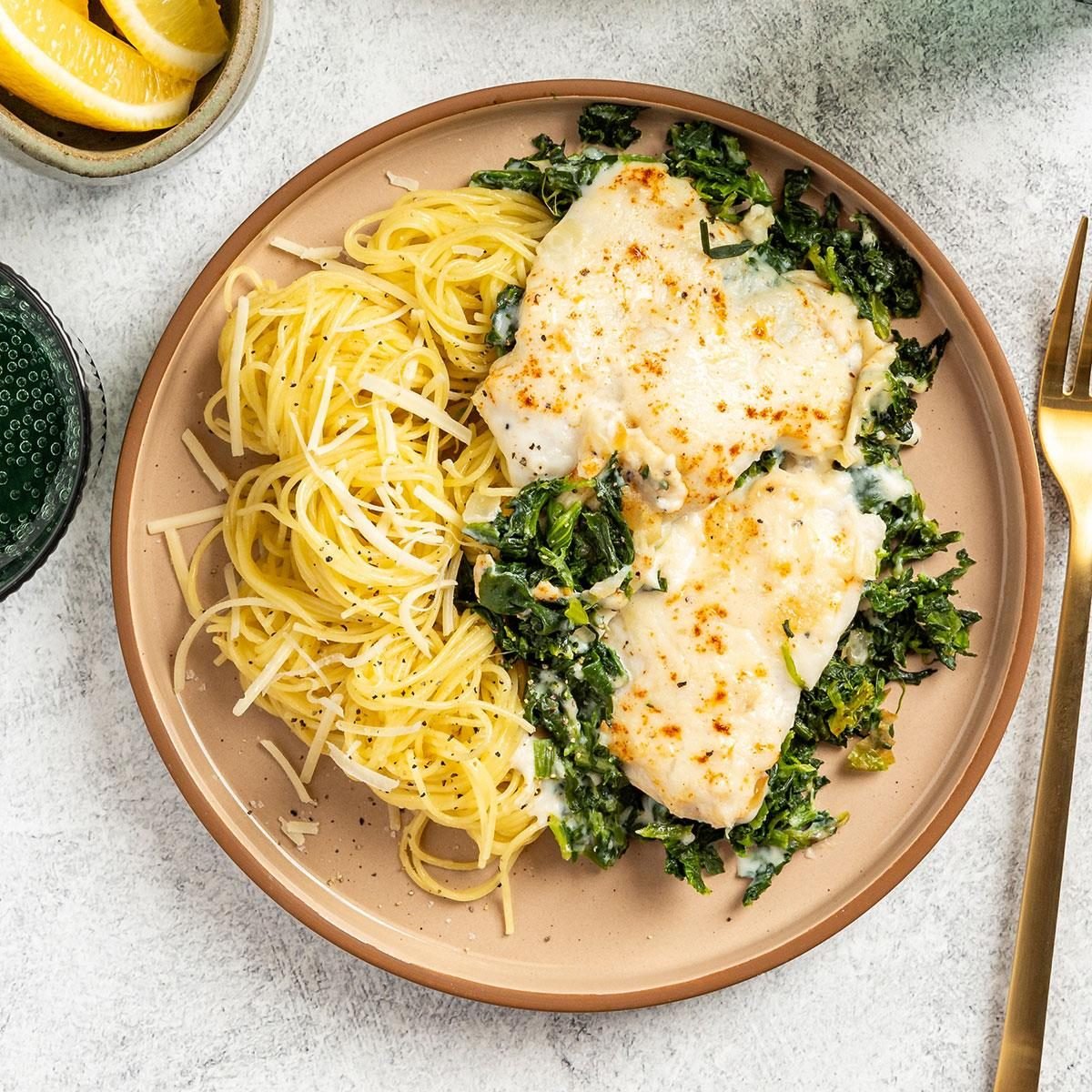 Flounder Florentine