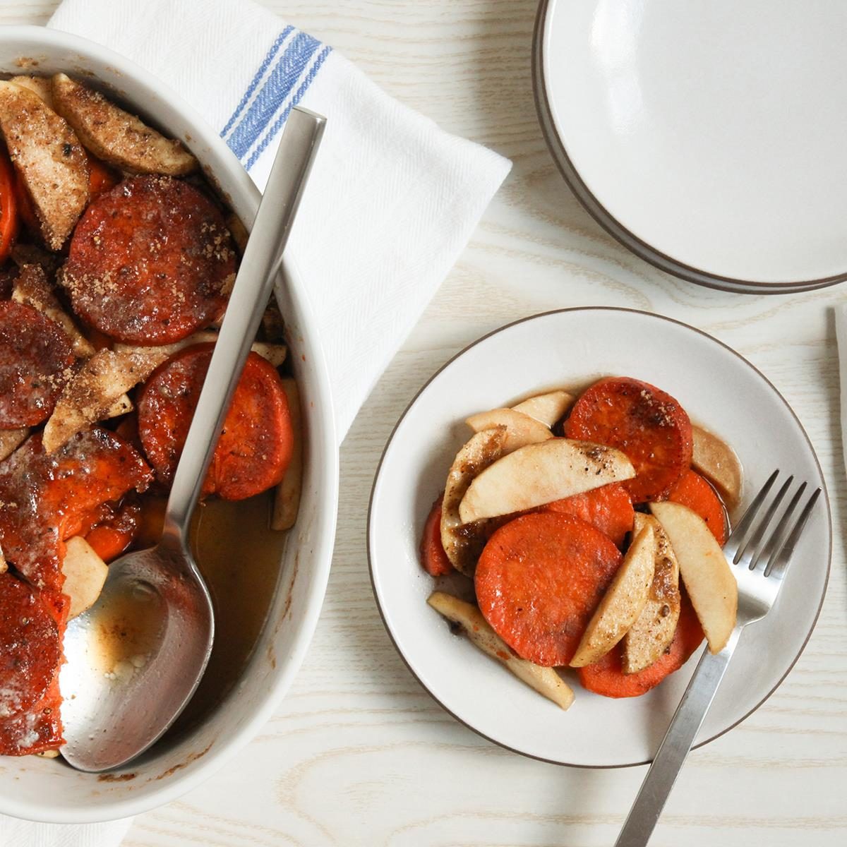 Healthy Apple Sweet Potato Bake