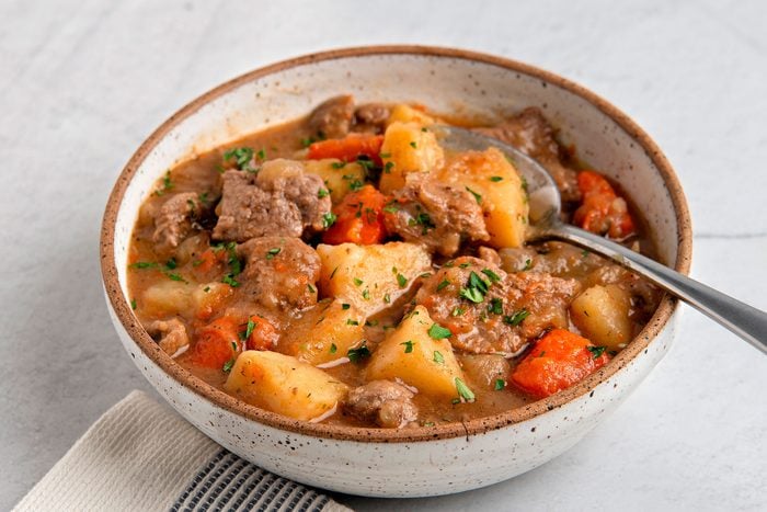 3/4th shot of Traditional Lamb Stew