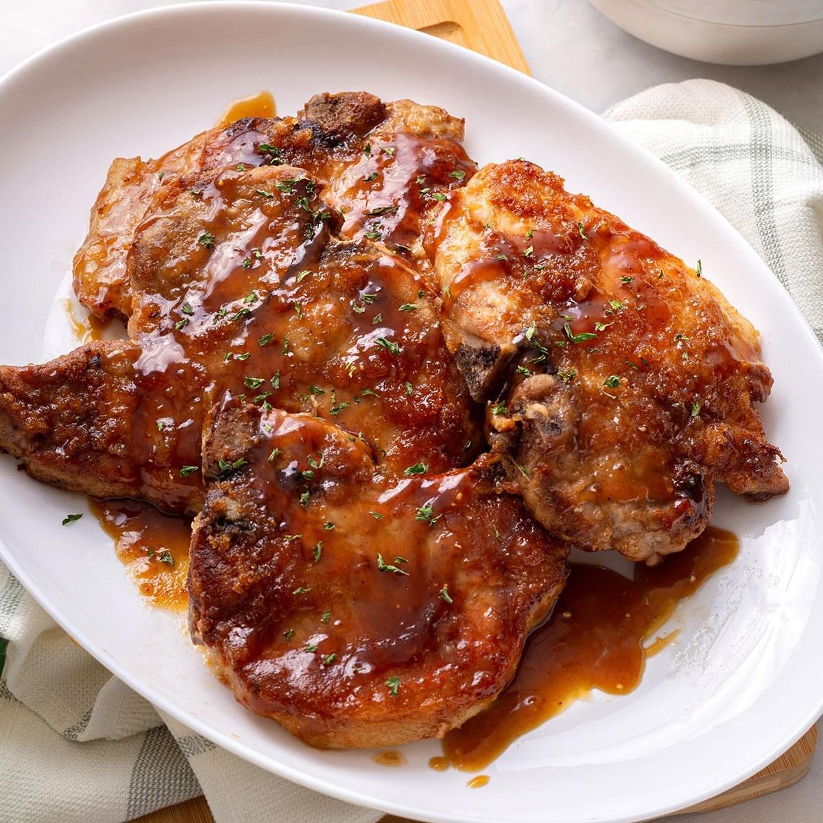 Maple-Glazed Pork Chops