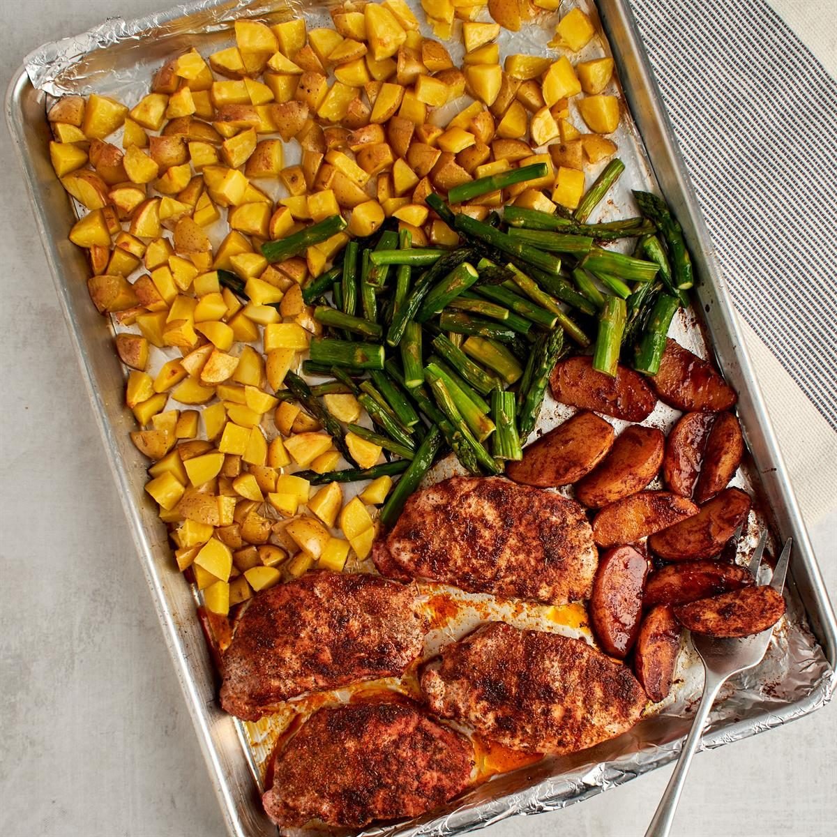 Pork Chops and Asparagus