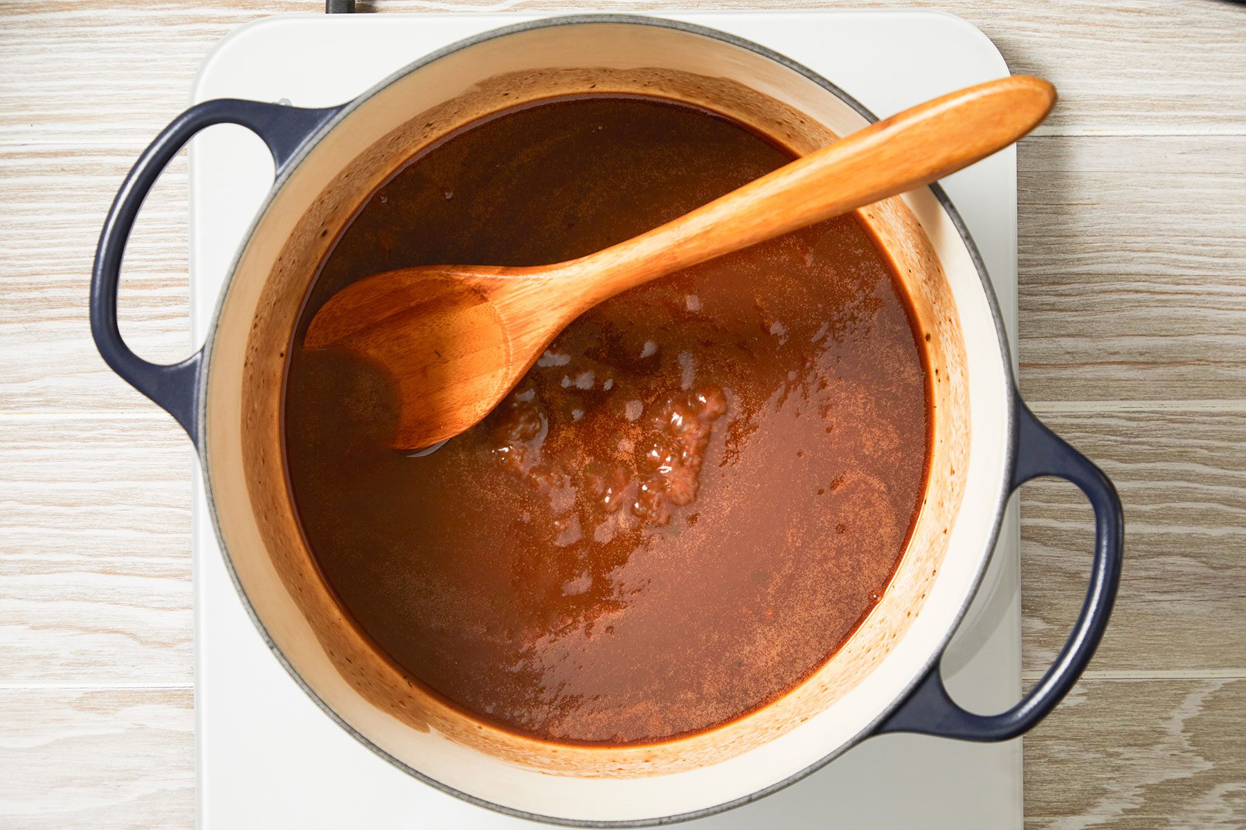 cooking Pot Roast juice for sauce