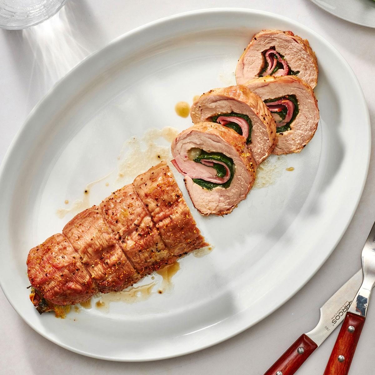 Spinach-Stuffed Pork Tenderloin