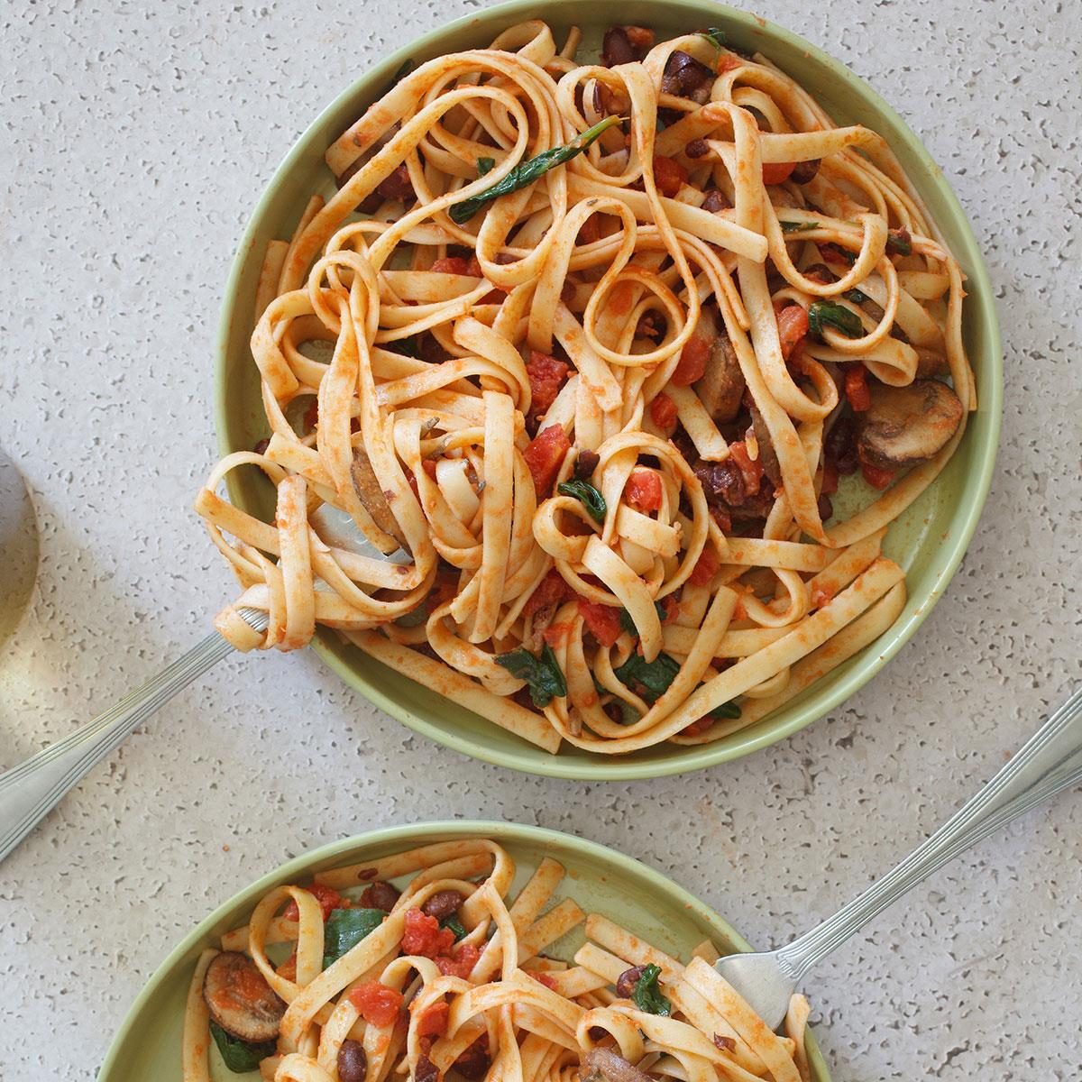 Black Beans and Pasta