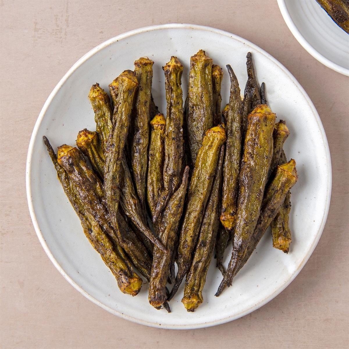 Air Fryer Okra With Smoked Paprika Exps Tohd25 246504 Christinema 2
