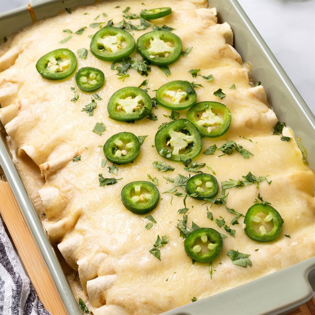 White Chicken Enchiladas