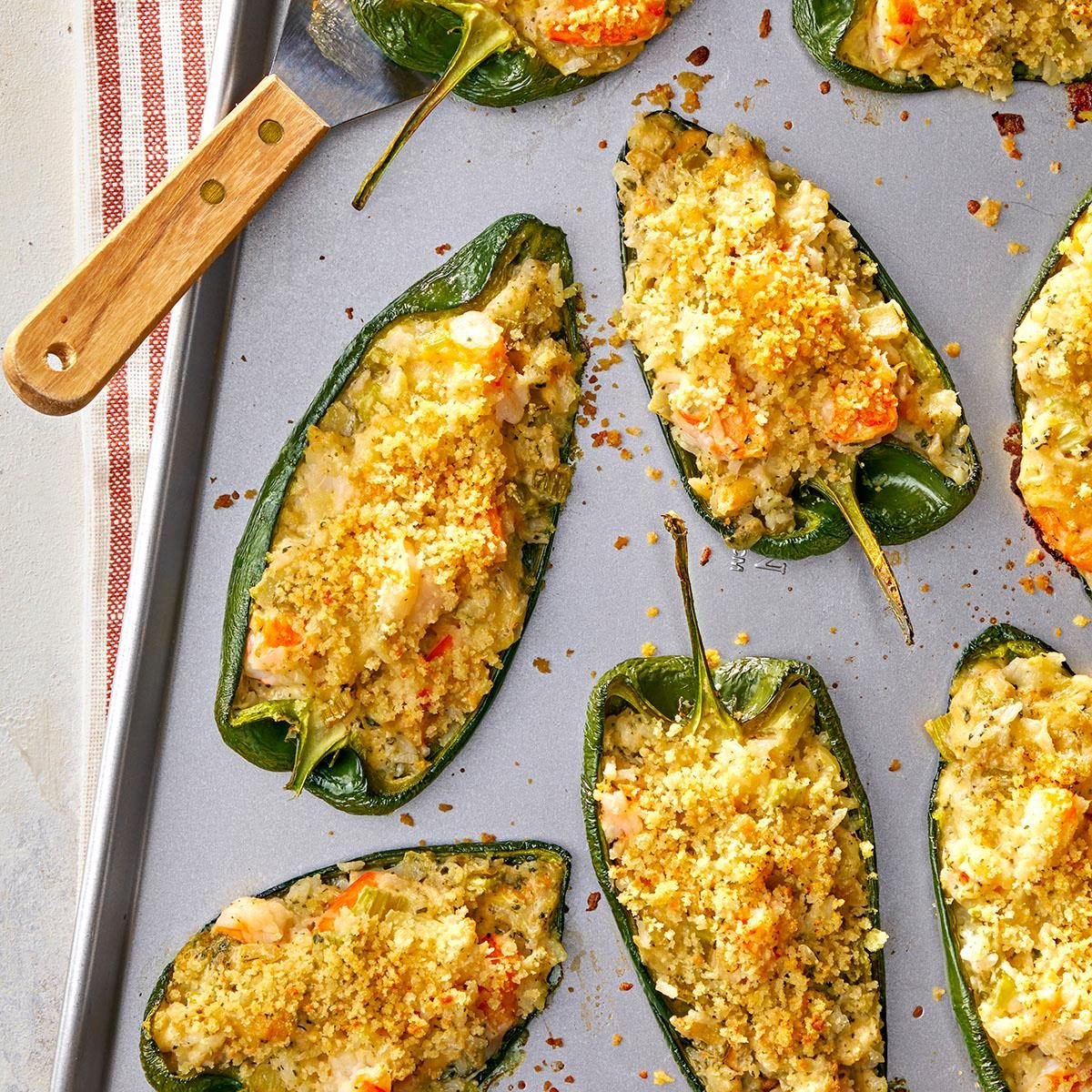 Shrimp-Stuffed Poblano Peppers