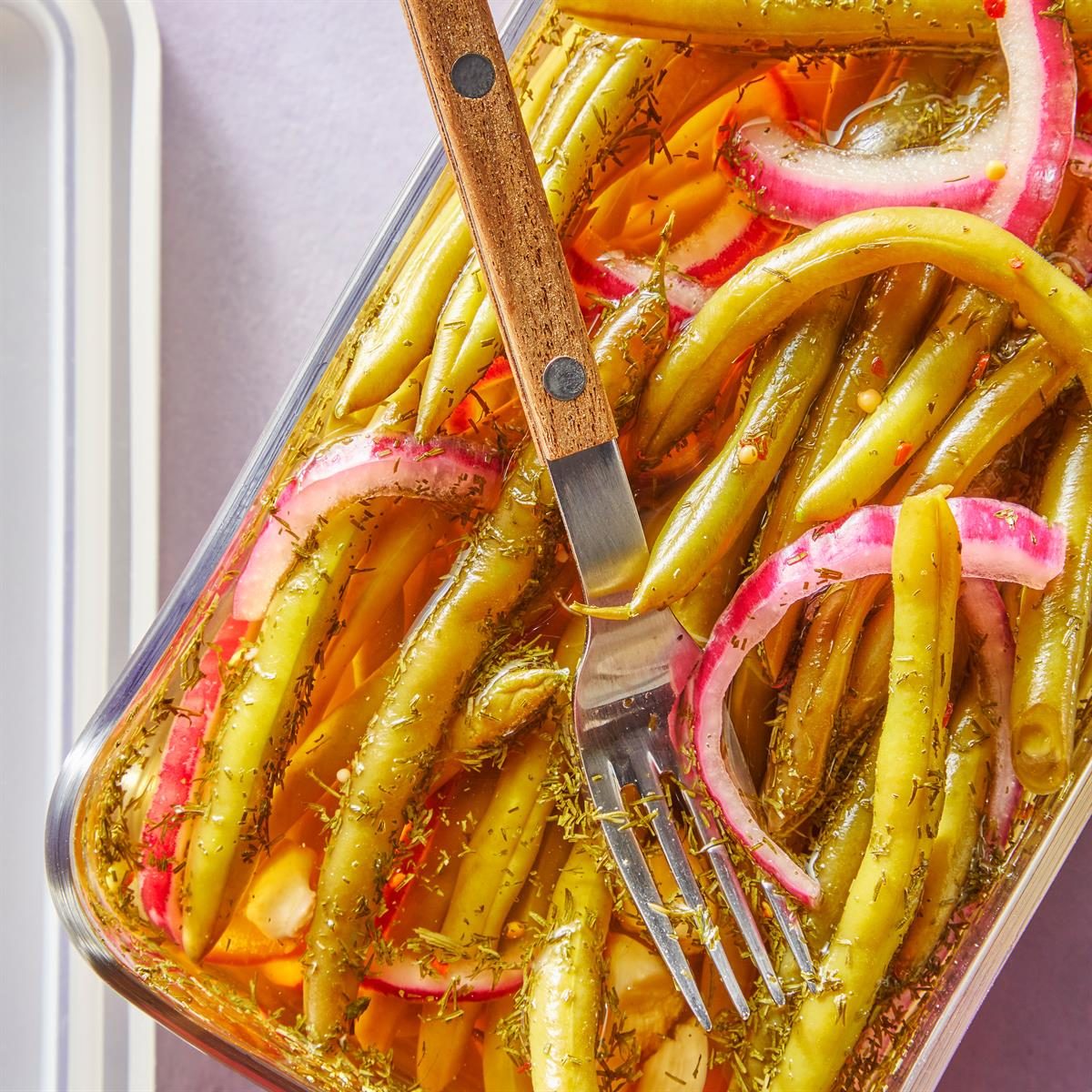 Sweet and Savory Marinated Green Beans
