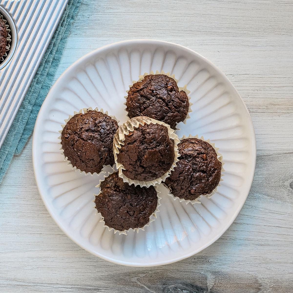 Chocolate Zucchini Muffins