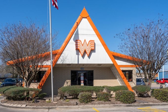 A Whataburger restaurant in Pearland, TX, USA.